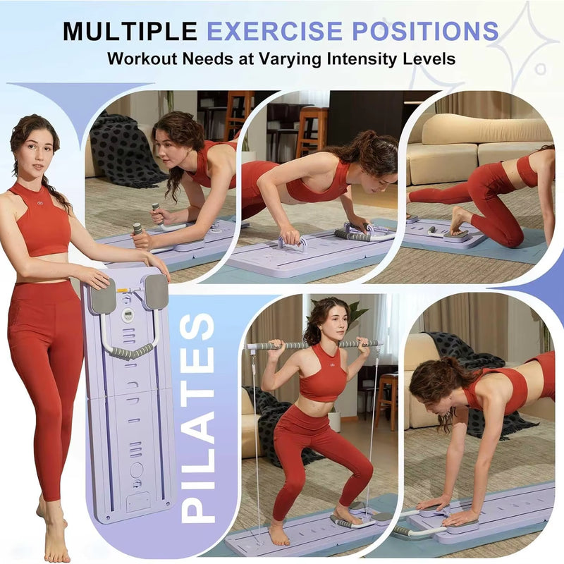 All-in-One Pilates Fitness Board – Core Trainer, Push-Up System & Full-Body Workout Platform