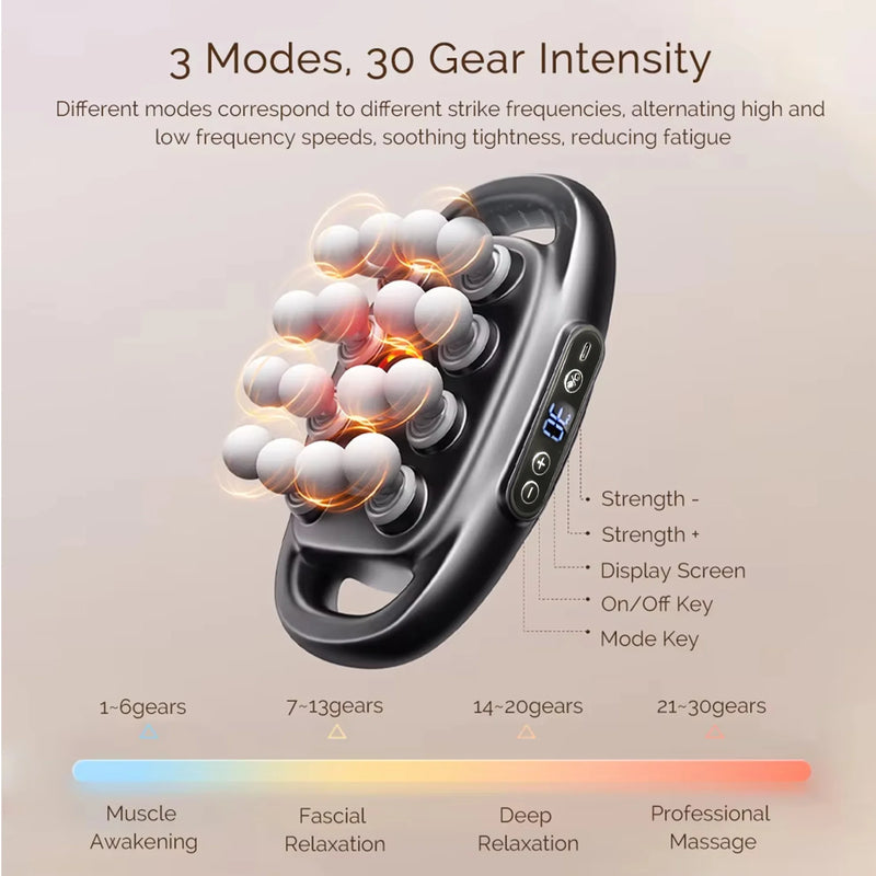 16-Head Deep Tissue Massage Gun Set – Electric Muscle Relaxation & Recovery Massager for Full Body Pain Relief