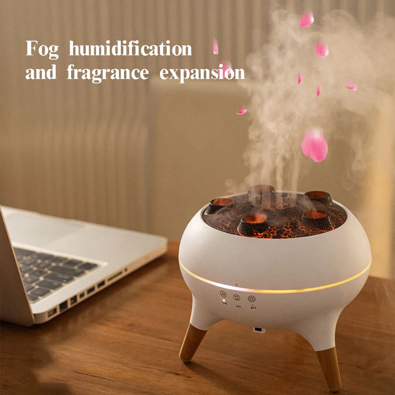 Dynamic Jellyfish Mist Humidifier & Essential Oil Diffuser (250ML) – Remote Control, 7-Color LED Night Light, Ultra-Quiet Air Moisturizer