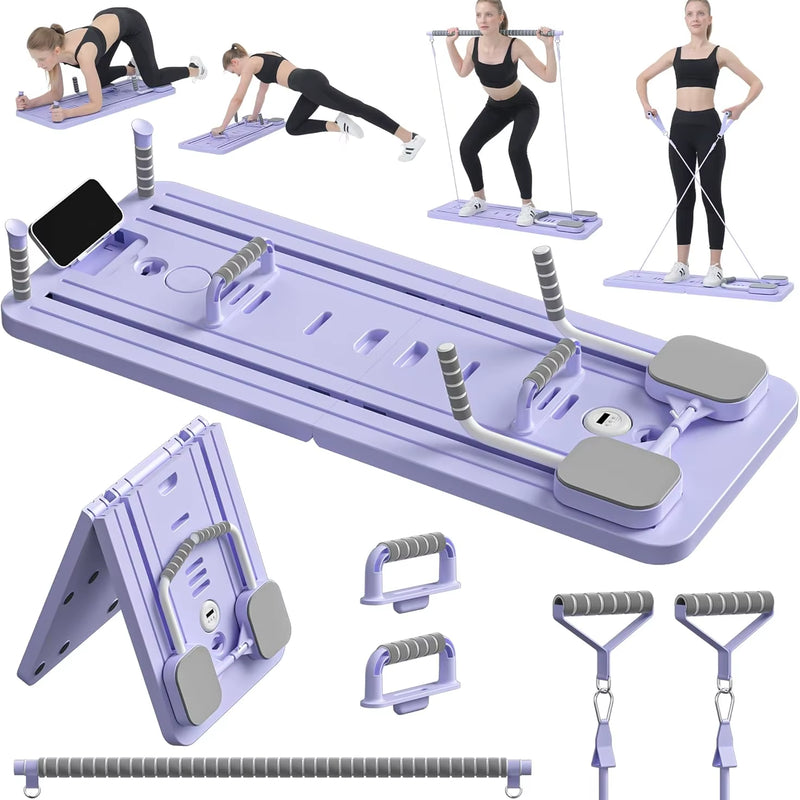 All-in-One Pilates Fitness Board – Core Trainer, Push-Up System & Full-Body Workout Platform